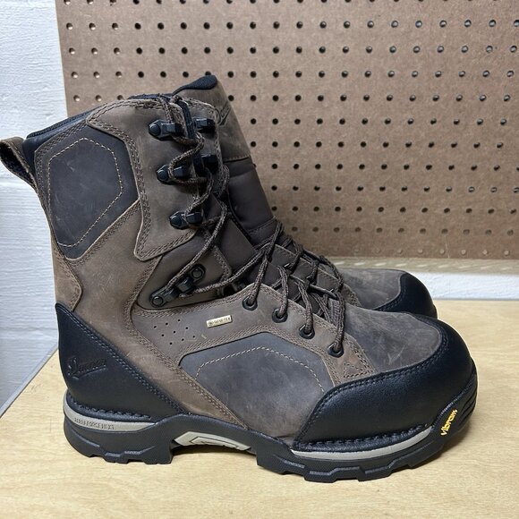 Danner Crucial Composite Toe Brown Leather Boots 8” Size 12 D 15863